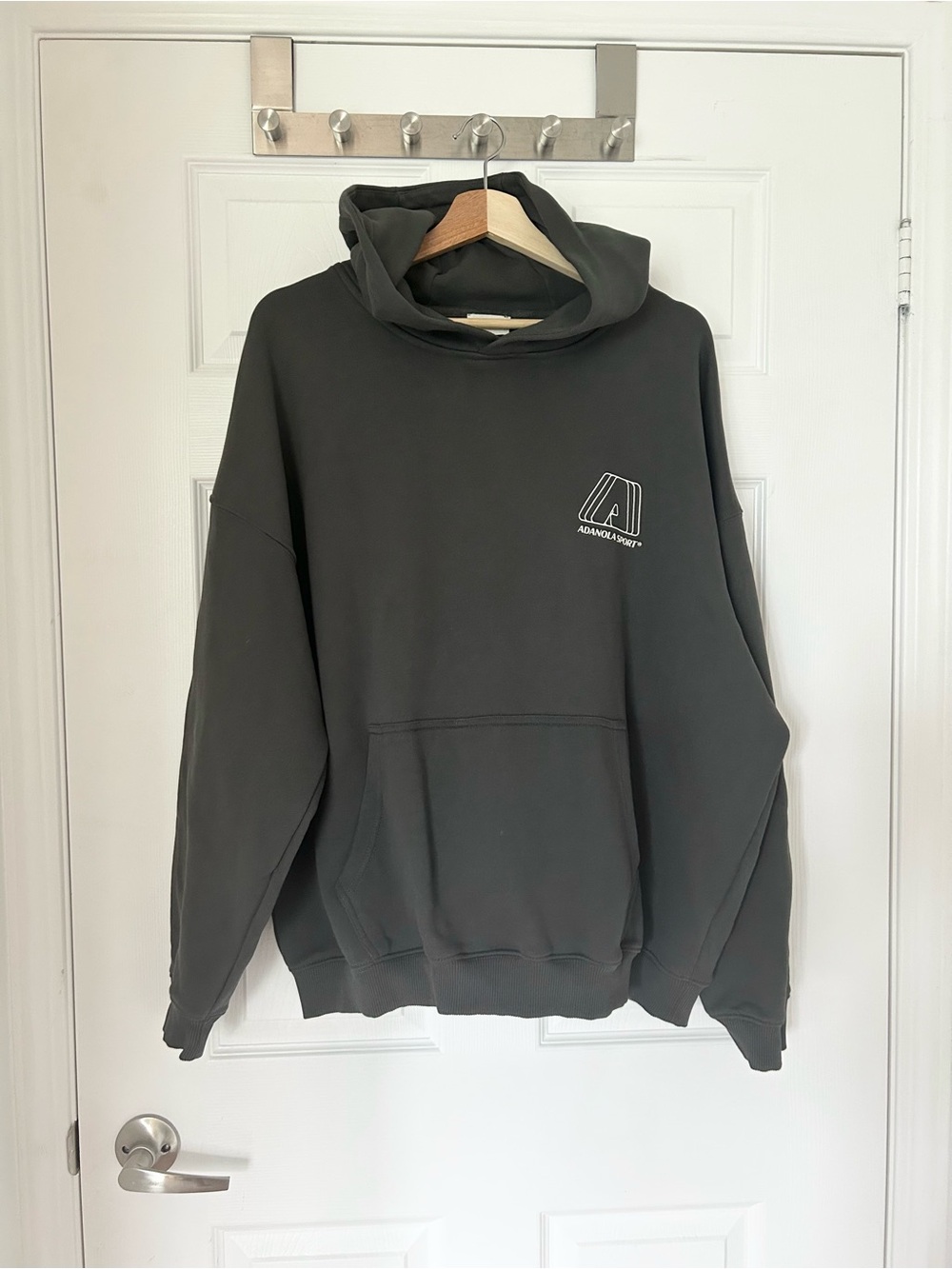 Adanola "A" Oversized Hoodie - Graphite Grey - Size L